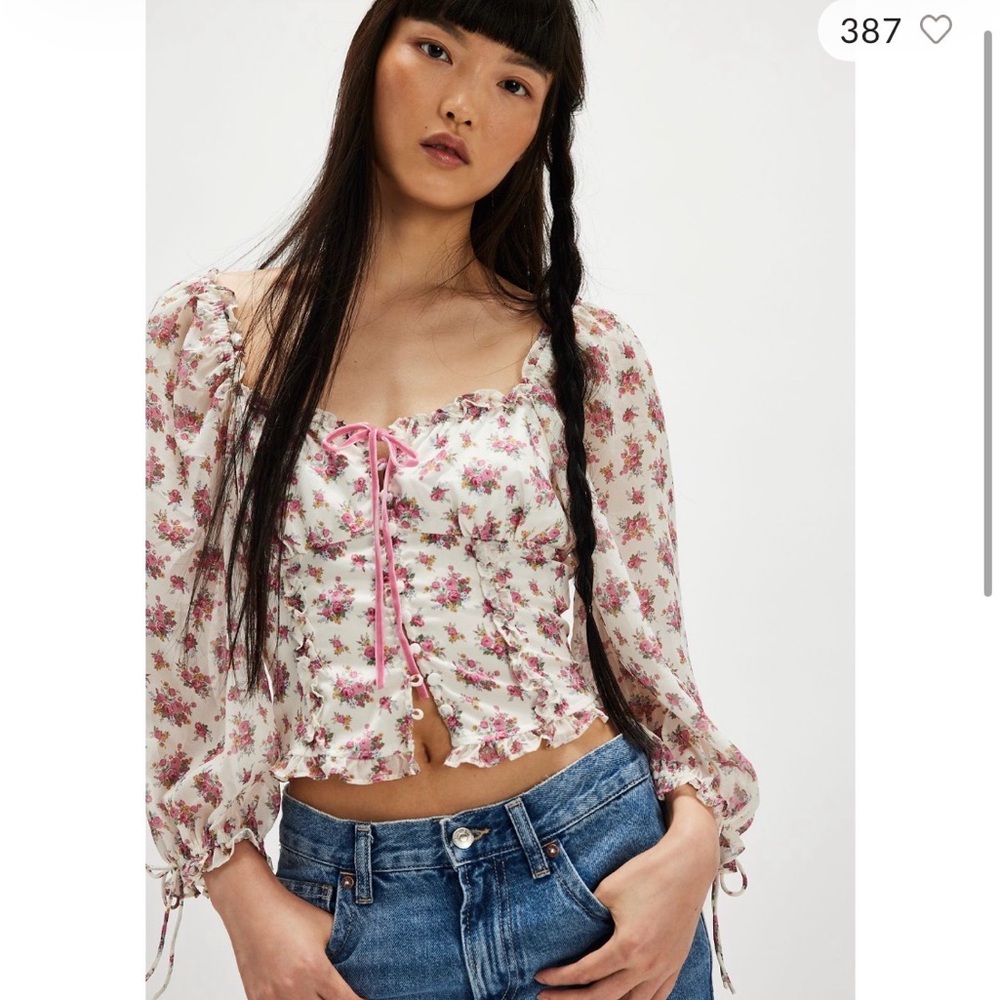 NWT For Love & Lemons etienne top